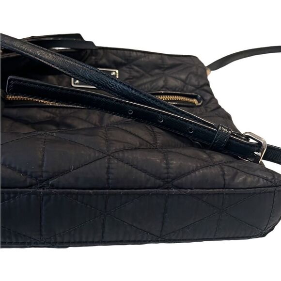 Kate Spade Blake Avenue Quilted Nylon Black Adjustable Strap Crossbody Bag - Picture 2 of 10